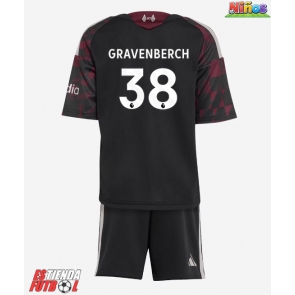Liverpool Ryan Gravenberch #38 Tercera Equipación Niños 2026-27 Manga Corta (+ Pantalones cortos)